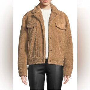 Vince Women's Brown Teddy Jacket